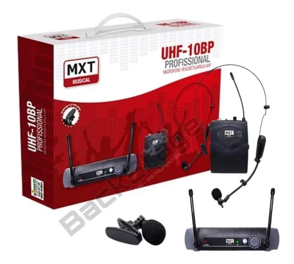 Microfone MXT UHF-10BP Dinâmico Direcional cor preto