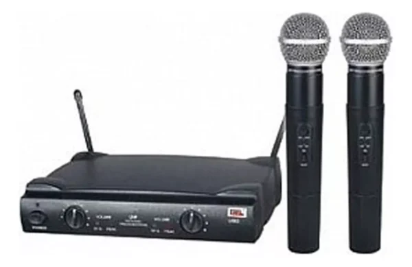 Microfones JWL U-585 Dinâmico Unidirecional cor preto