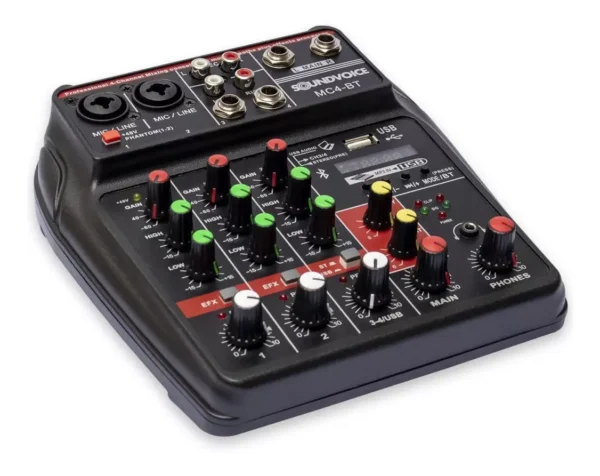 Mesa de som Console Soundvoice MC4-BT 110V/220V 4 Canais