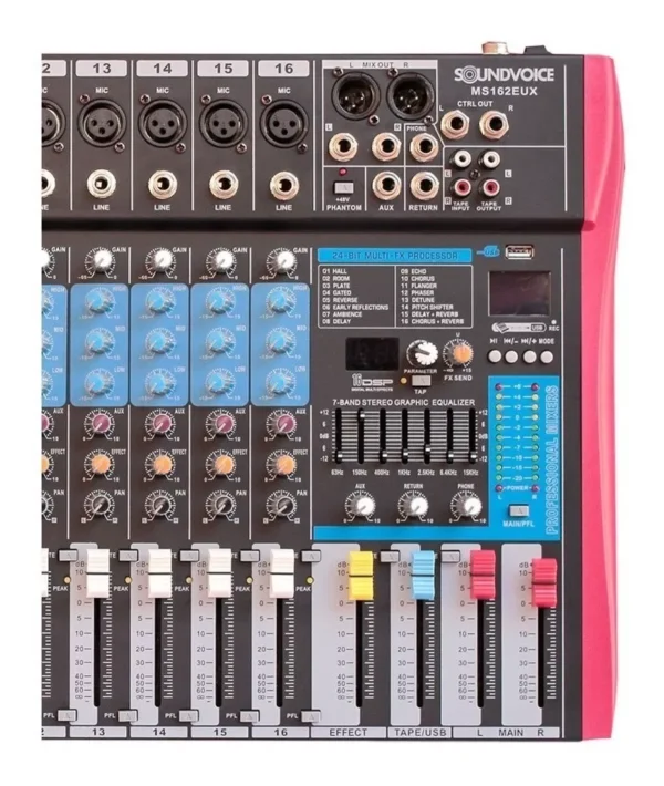 Console Soundvoice MS162 EUX de mistura 110V/220V - Image 3