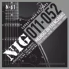 Encordoamento Nig N-61 Guitarra Níquel N-61.011” + Palheta