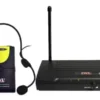 Microfone Sem Fio Jwl 8017 Headset Lapela Cor Preto