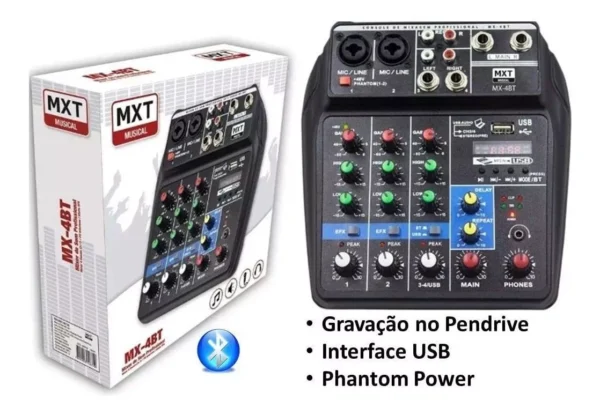 Console MXT MX-4BT de mistura 110V/220V - Image 3