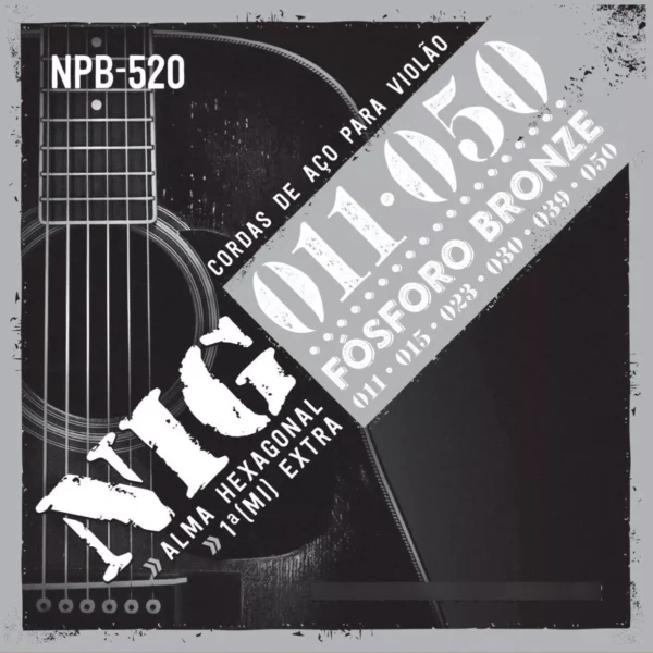 Encordoamento Nig NPB-520 011 P/ Violão Aço Bronze Fósforo