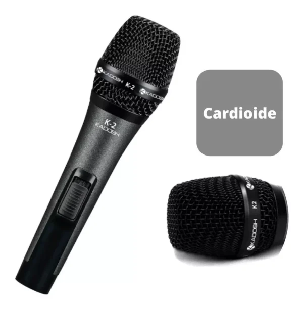 Microfone Com Fio Kadosh K-2 Cardioide Preto - Image 2