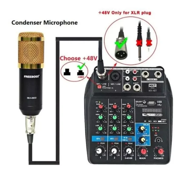 Console MXT MX-4BT de mistura 110V/220V - Image 2