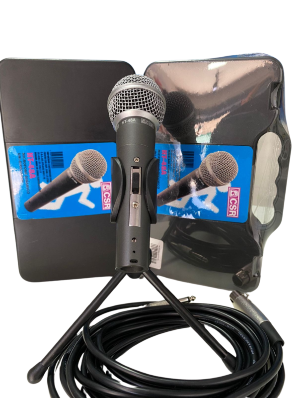 Microfone Dinâmico com FIO CSR - HT 48 A
